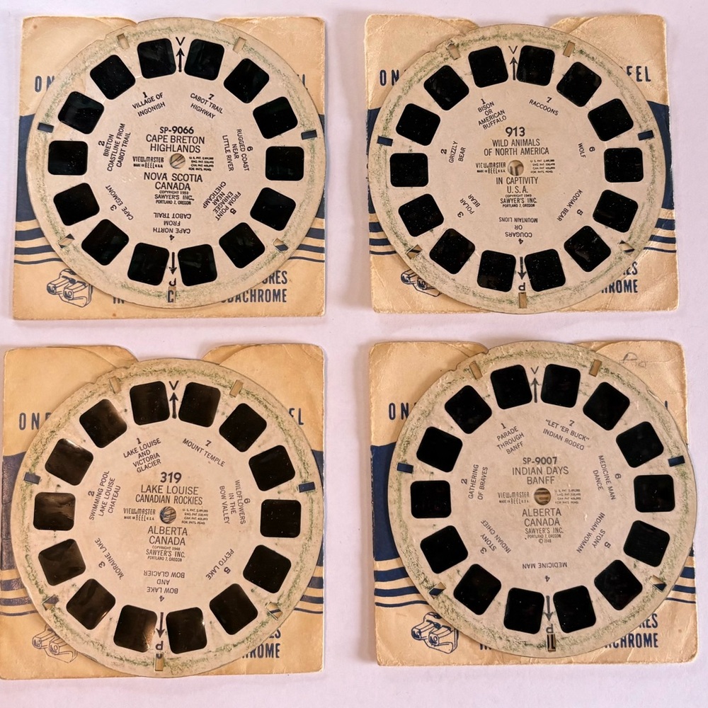 Vintage View-Master Canada Reels Set